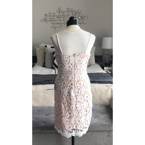 ❌SOLD❌Lulus Giovanni White Lace Mini Dress - Picture 4 of 8